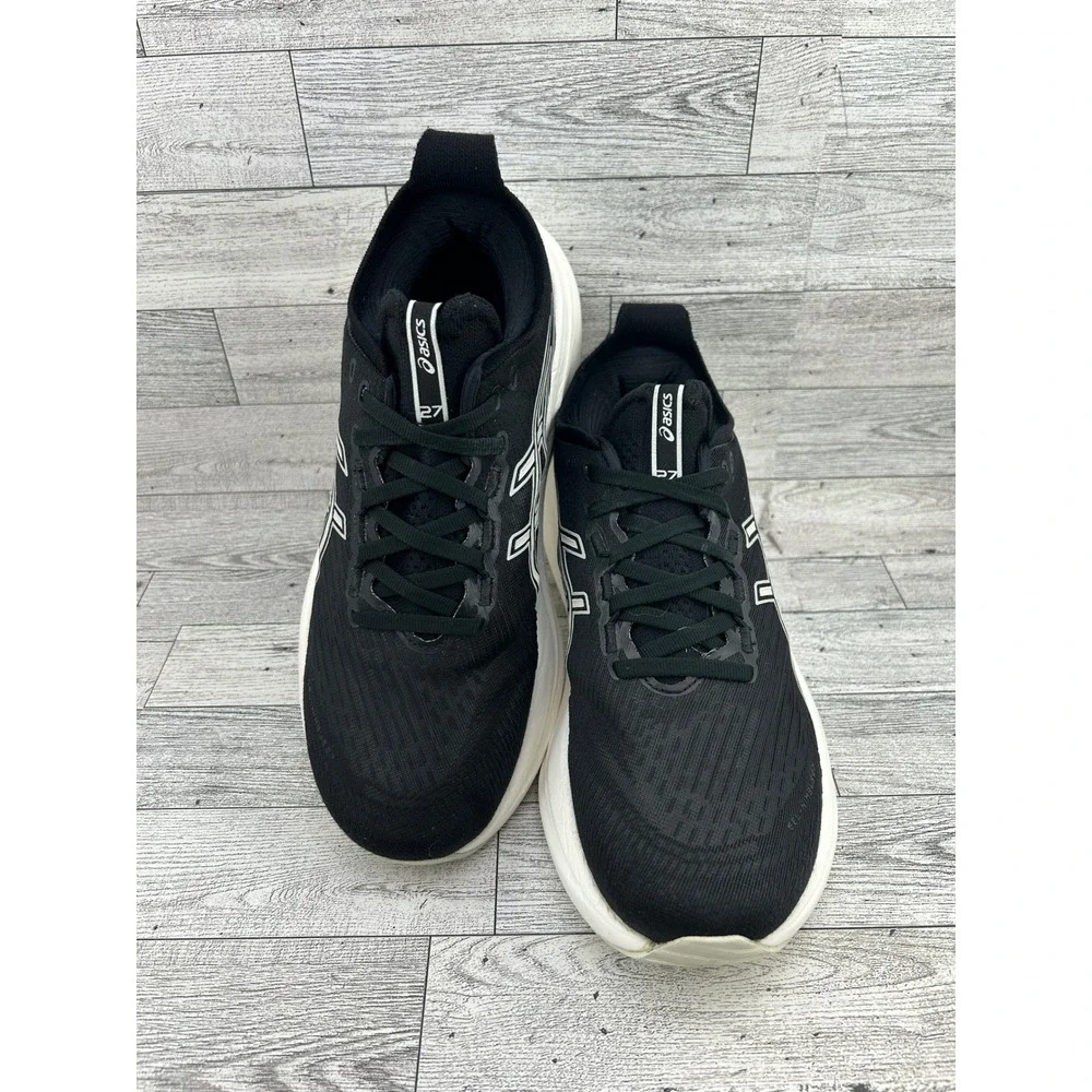 Asics Gel-Nimbus 27 Women‎ Running Shoes Black White 1012B753 Size 9